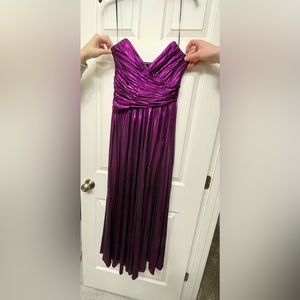 Retrofete gown, size small, metallic purple color.